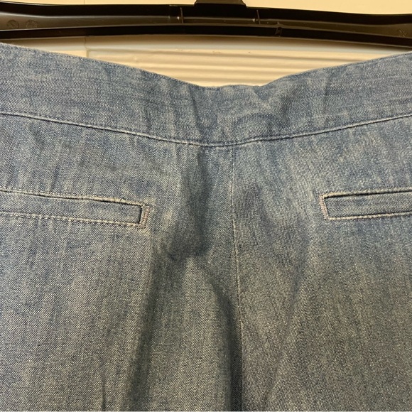 SALE Brooks Brothers Sailor Blue Chambray Pants Girls Sz 14 W/Adjustable Waist - Picture 3 of 6